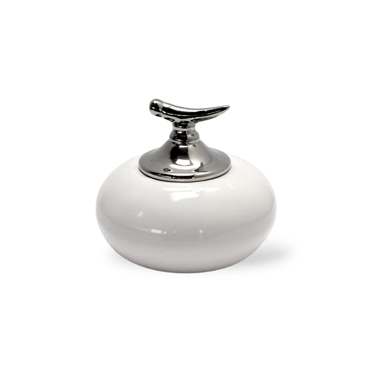 JARRONES DECORATIVOS CUELLO PLATA 3PCS