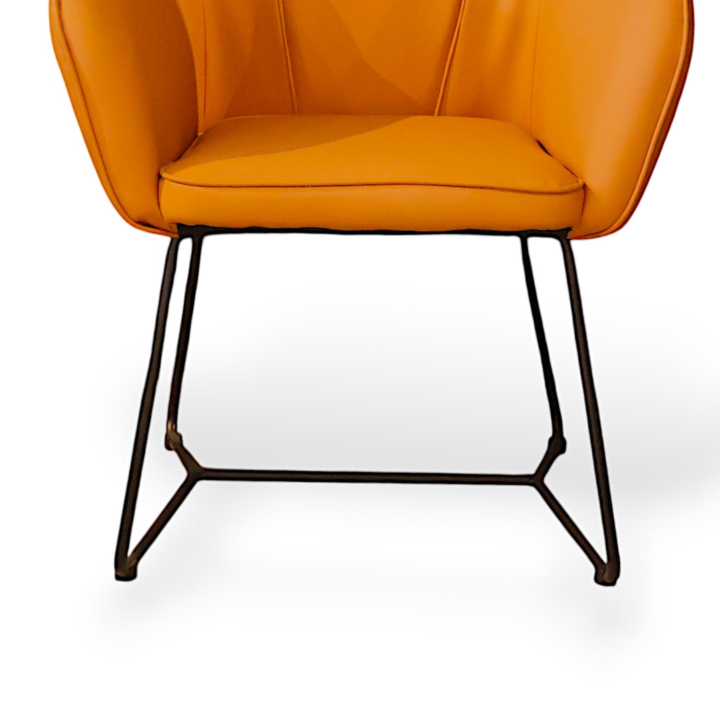 SILLON DE PIEL SINTETICA NARANJA