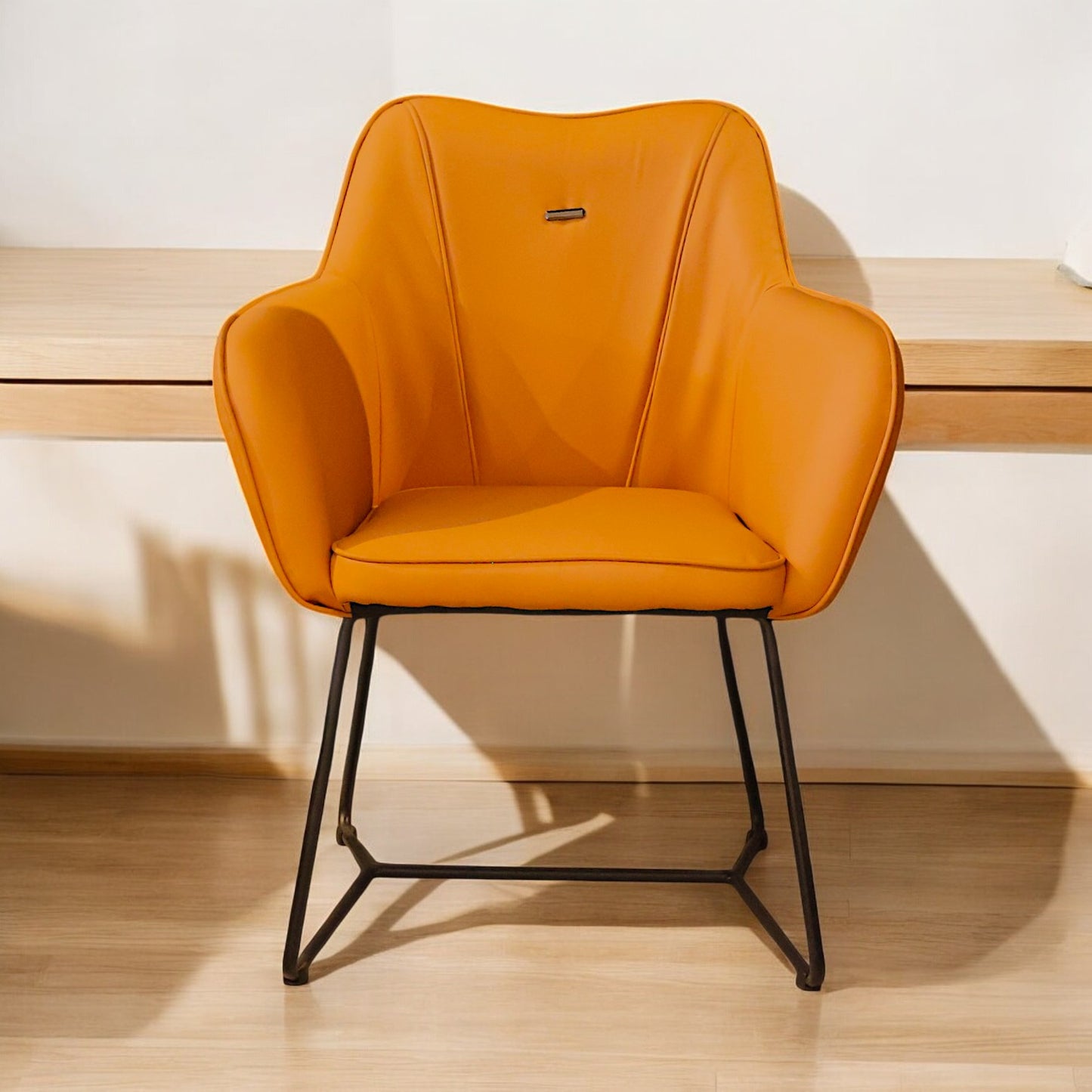 SILLON DE PIEL SINTETICA NARANJA