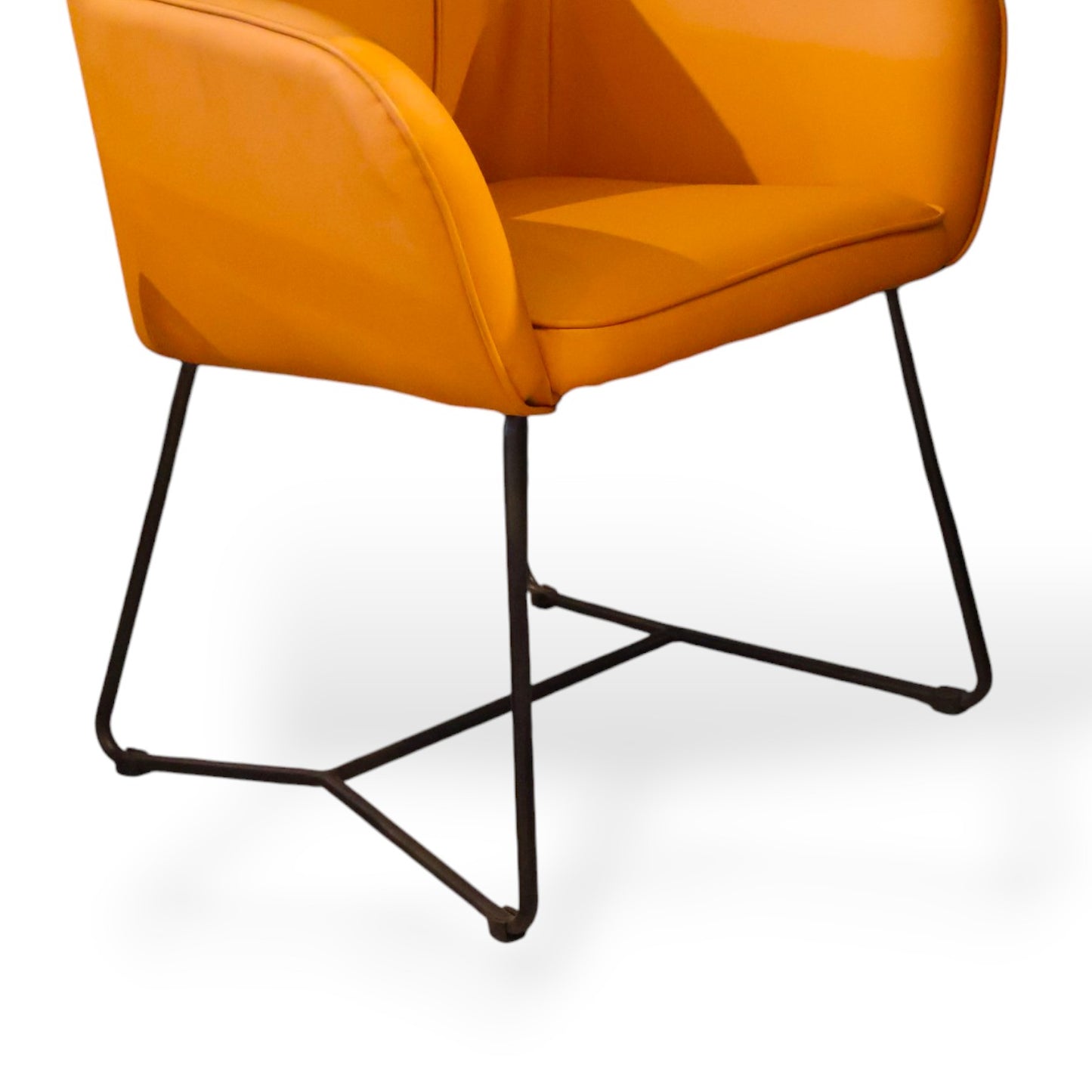 SILLON DE PIEL SINTETICA NARANJA