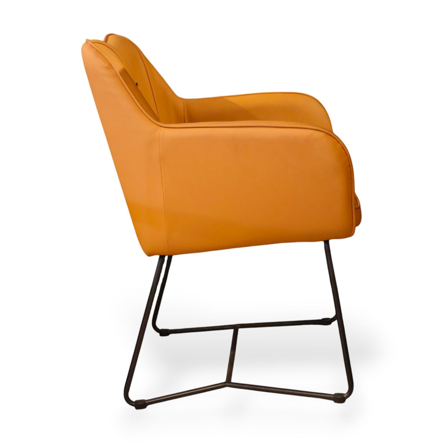 SILLON DE PIEL SINTETICA NARANJA