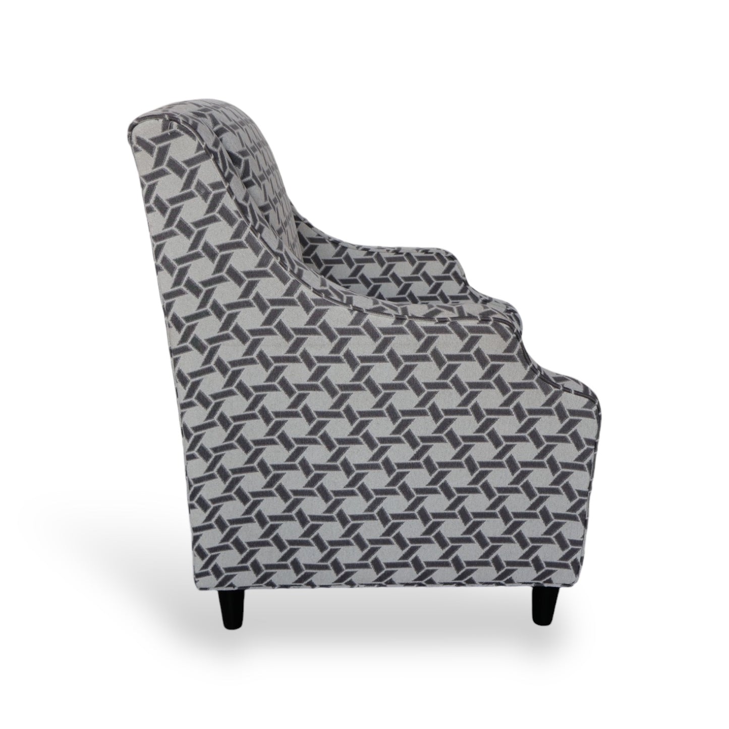 SILLON INDIVIDUAL ONIX COLOR BLANCO CON GRIS