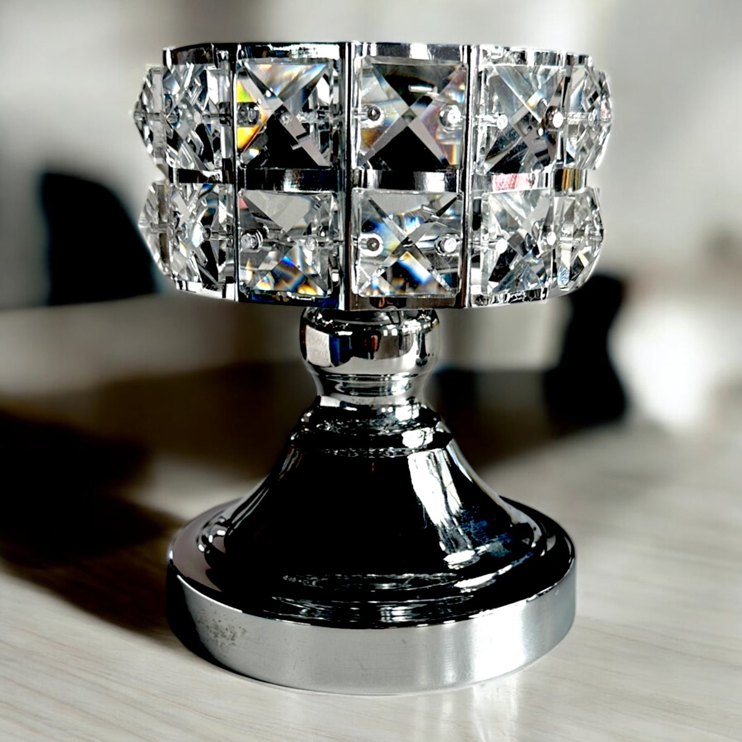 CANDELABRO BODA PANTALLA PEDRERIA 1116-1 (VENTA)
