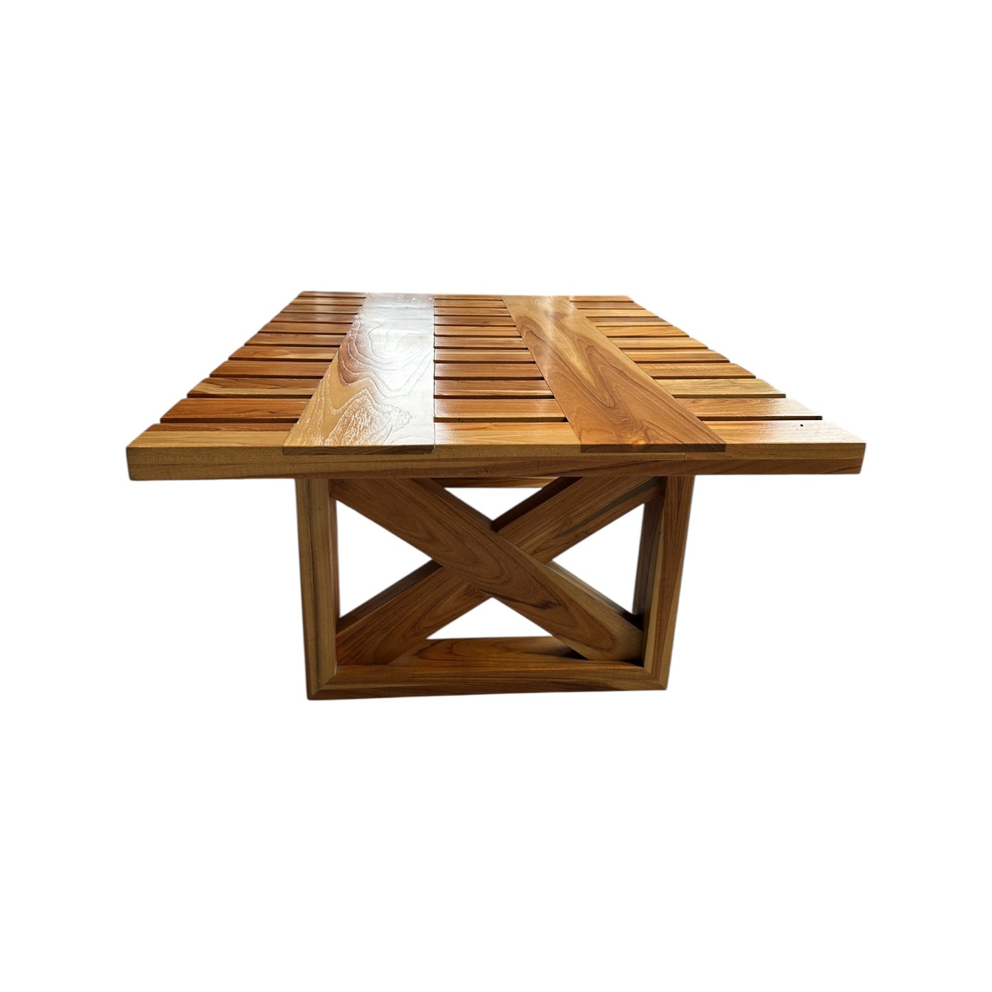 MESA DE CENTRO EN MADERA DE TEKA