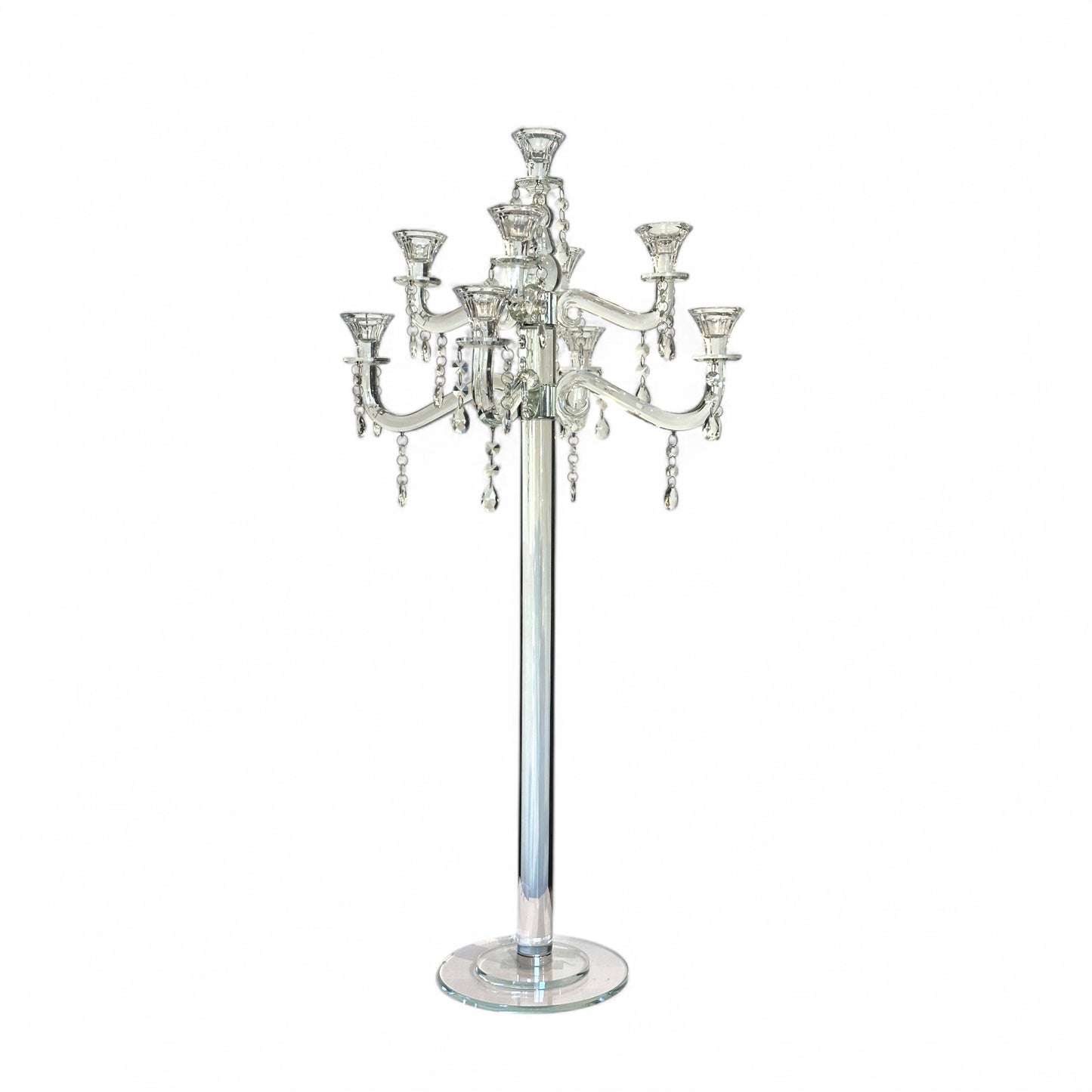 CANDELABRO DE CRISTAL DIAMANTE 5 BRAZOS XY47