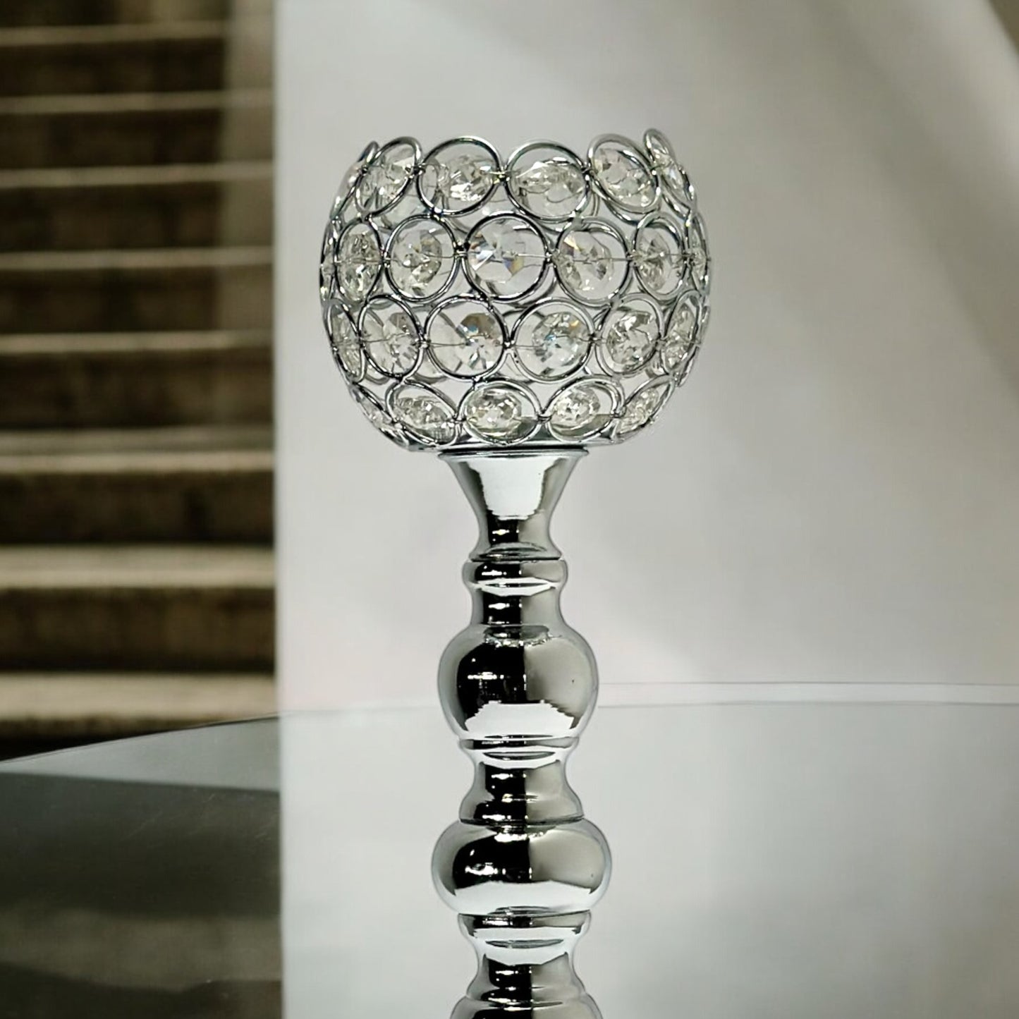 CANDELABRO BODA PANTALLA PEDRERIA 1053-3