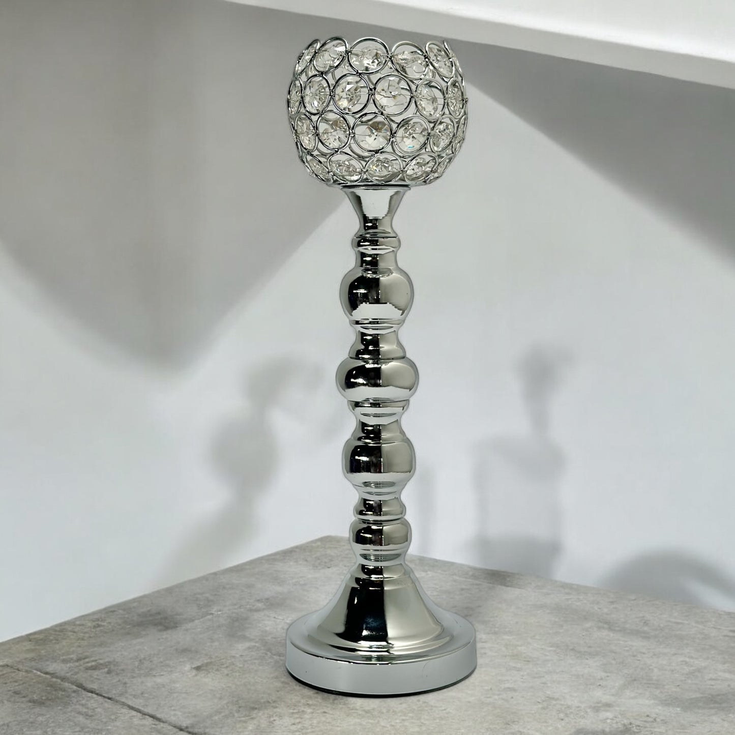 CANDELABRO BODA PANTALLA PEDRERIA 1053-3