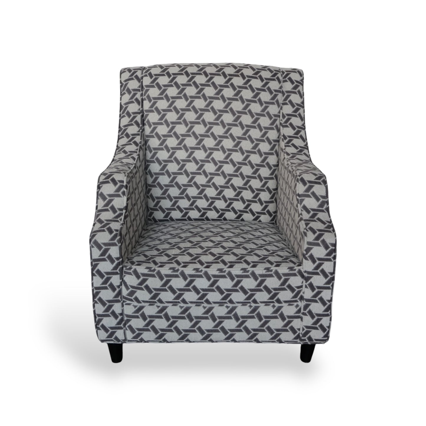 SILLON INDIVIDUAL ONIX COLOR BLANCO CON GRIS