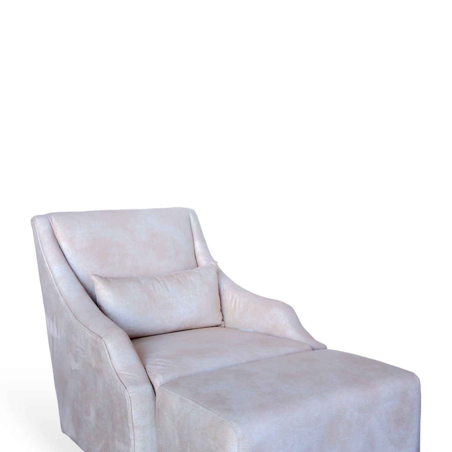 SILLON CON DESCANSA PIES AGATA HUESO