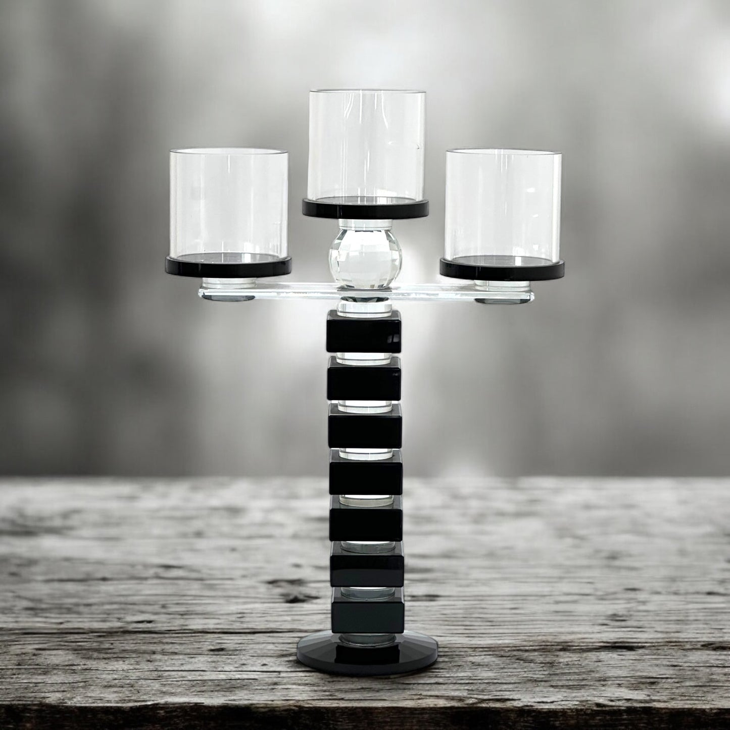 CANDELABRO DE CRISTAL COPA 3 BRAZOS XY33-2