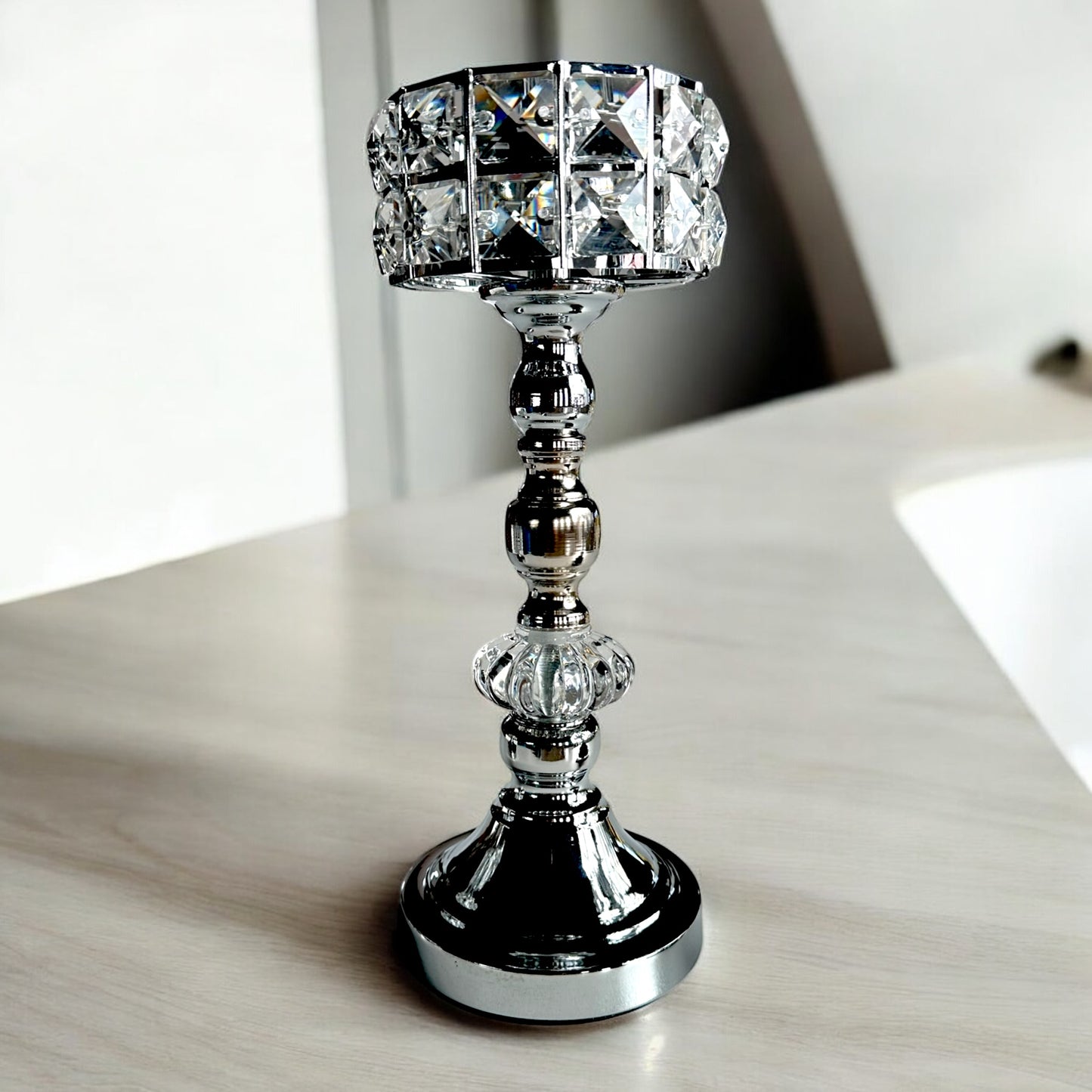 CANDELABRO BODA PANTALLA PEDRERIA 1116-3