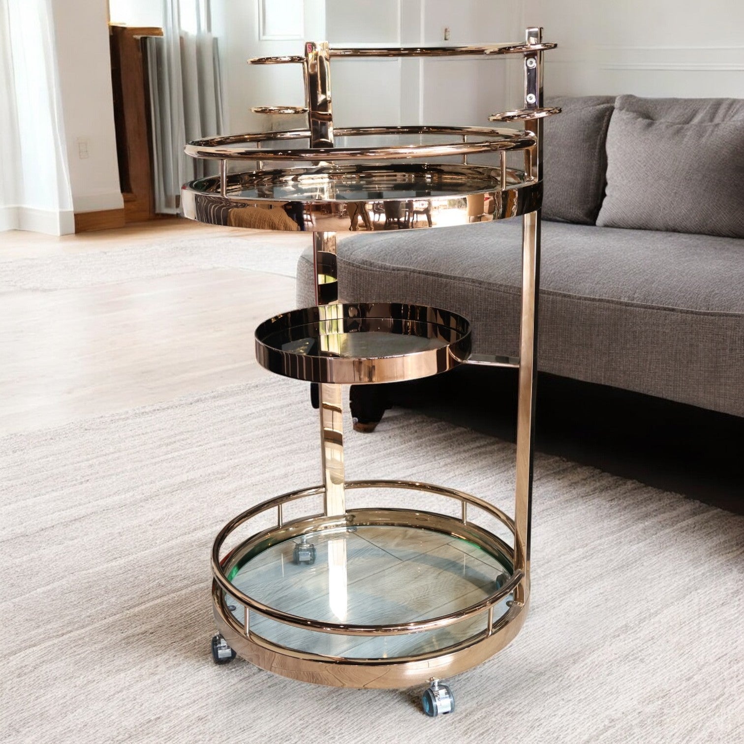 CARRITO DE SERVICIO GLAM ROSEGOLD