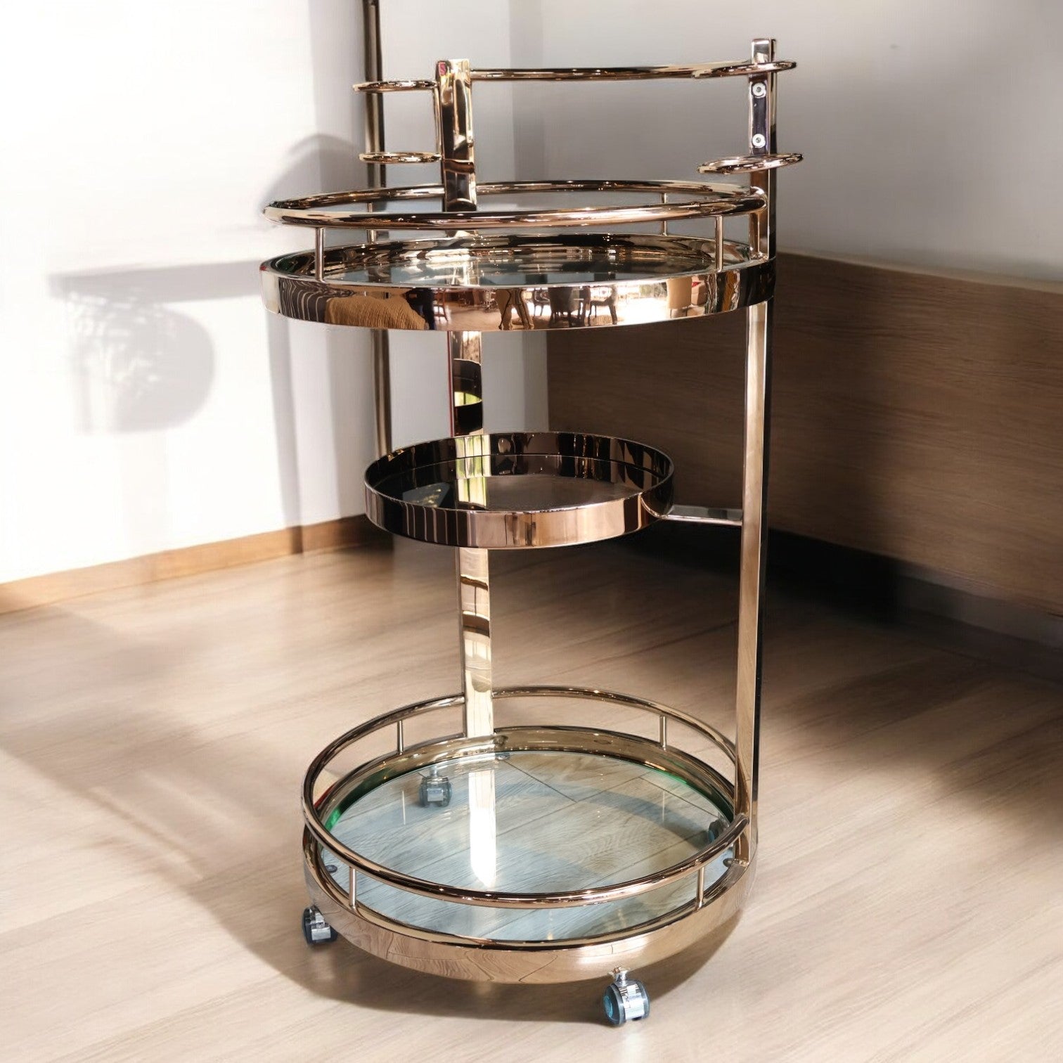 CARRITO DE SERVICIO GLAM ROSEGOLD