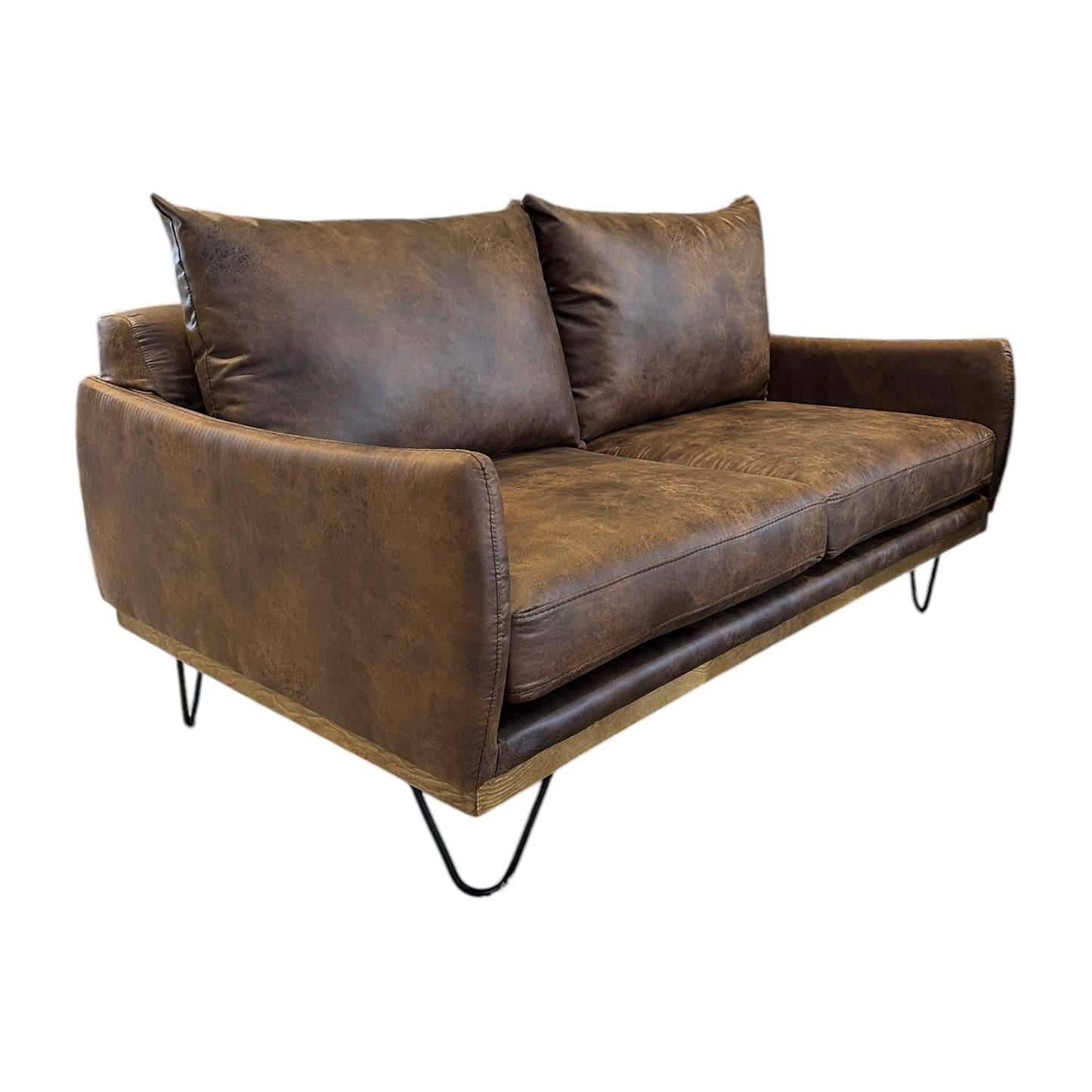 LOVE SEAT MAKALU BONDED LEATHER