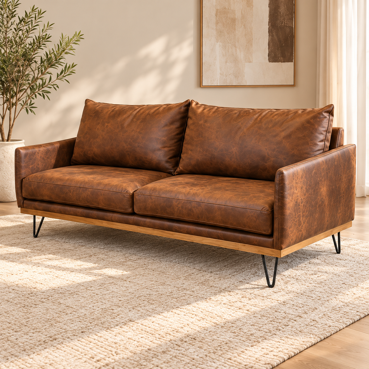 SOFA MAKALU BONDED LEATHER