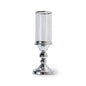 CANDELABROS PIE CROMADO Y VIDRIO 1078-2