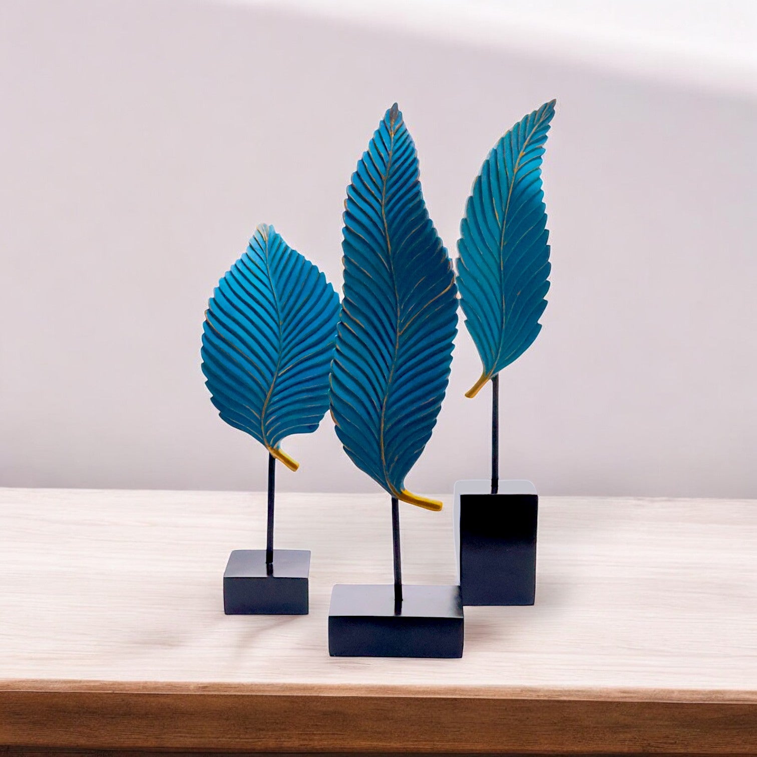 PIEZA DECORATIVA HOJAS 3PCS