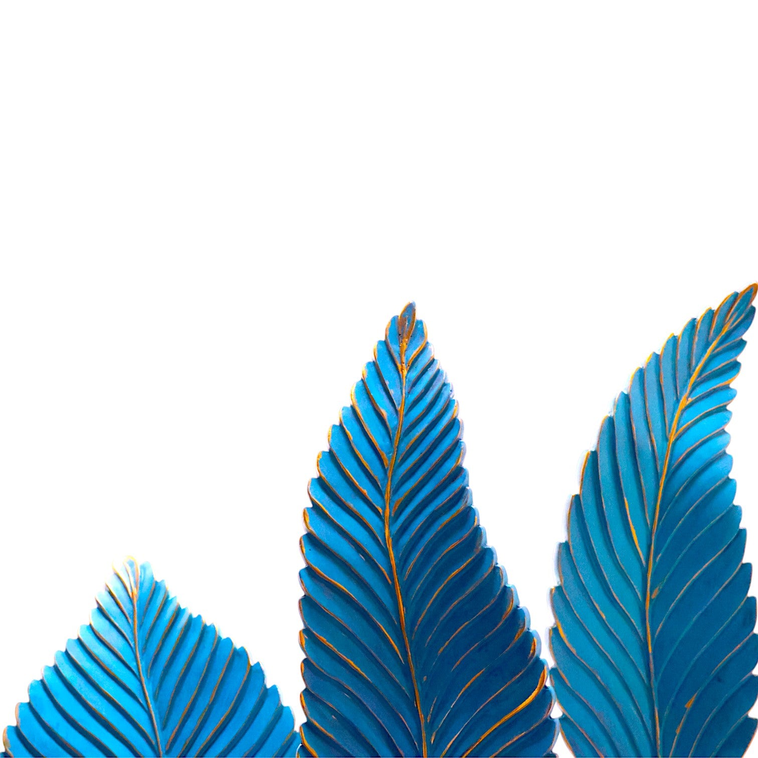 PIEZA DECORATIVA HOJAS 3PCS
