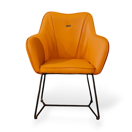 SILLON  DE PIEL SINTETICA NARANJA