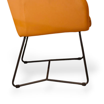 SILLON  DE PIEL SINTETICA NARANJA