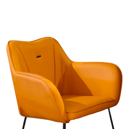 SILLON  DE PIEL SINTETICA NARANJA