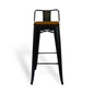 SILLA PERIQUERA METAL C/ASIENTO DE MADERA TOLIX