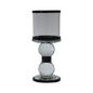 CANDELABRO DE CRISTAL COPA FILO CROMADO XY16-1