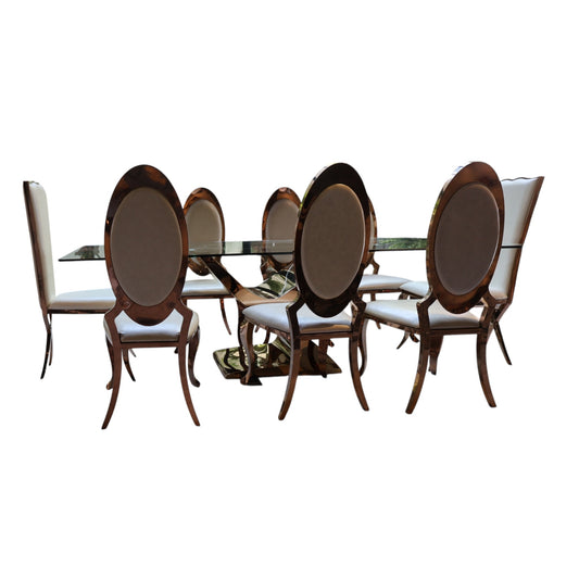 COMEDOR MING ROSEGOLD 12 Personas