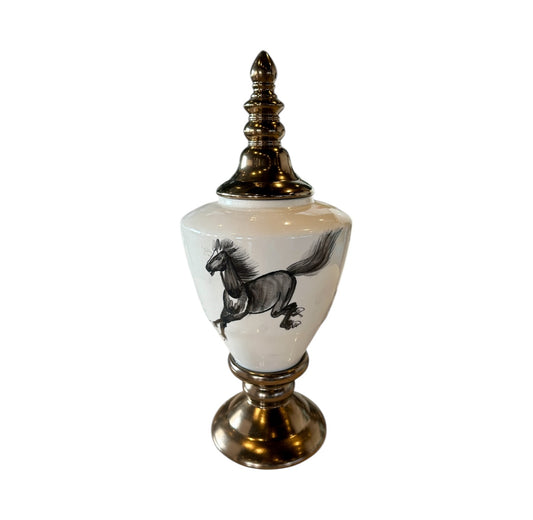 JARRON DECORATIVO CABALLO 3PCS MED