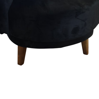 SILLON TIBET MERINO CHARCOAL VELVET BLACK