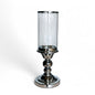 CANDELABROS PIE CROMADO Y VIDRIO 1078-1