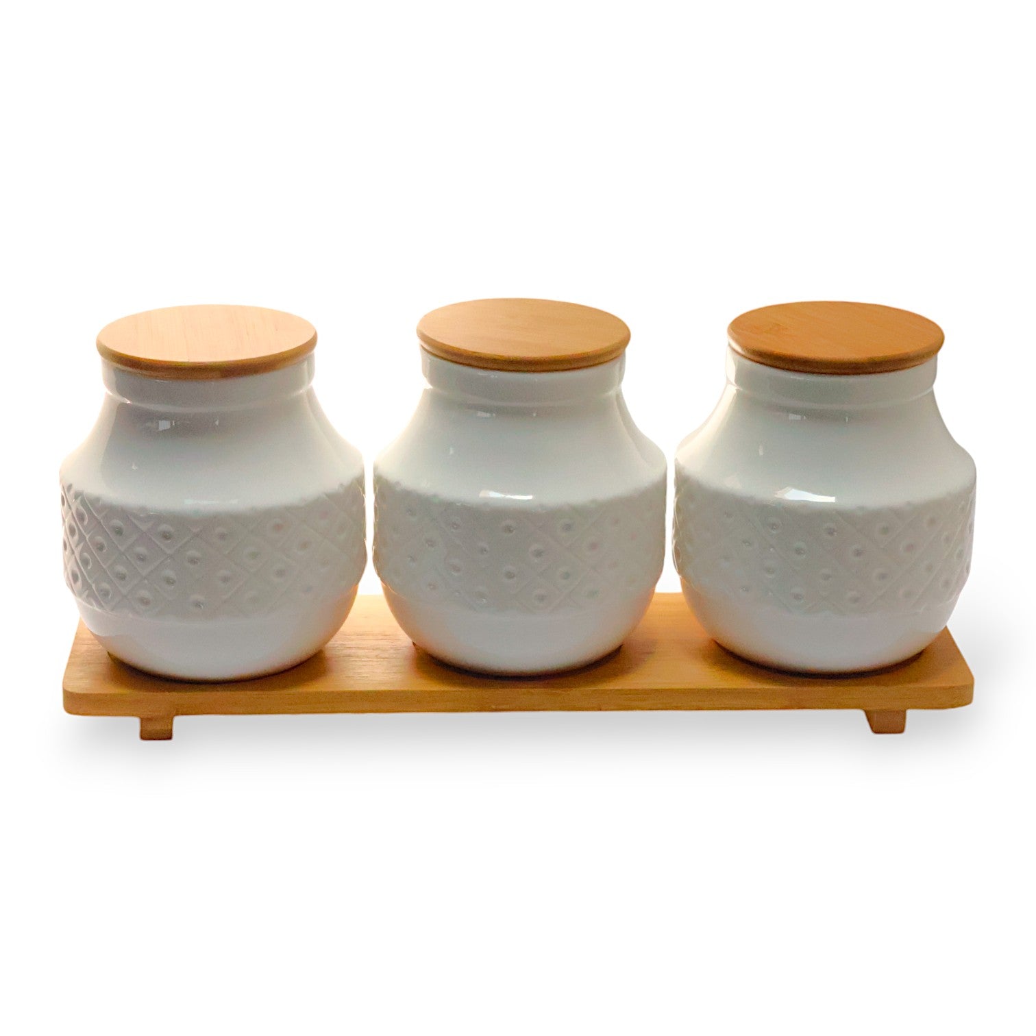 Contenedores de ceramica 3 pcs