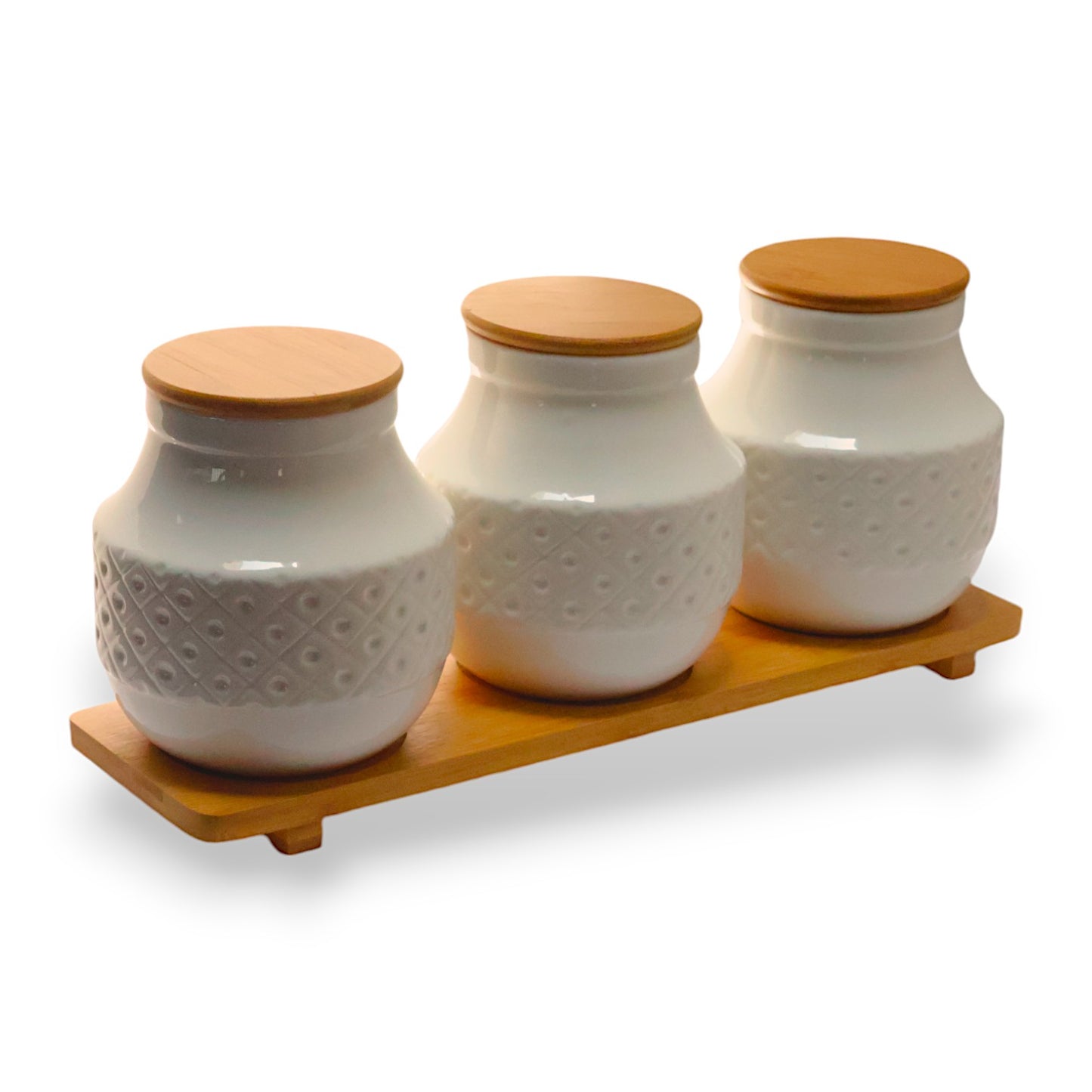 Contenedores de ceramica 3 pcs