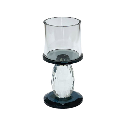 CANDELABRO DE CRISTAL COPA FILO NEGRO XY10-1