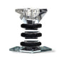 CANDELABRO DE CRISTAL PORTA VELA PIE NEGRO XY14-1