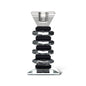 CANDELABRO DE CRISTAL PORTA VELA PIE NEGRO XY14-2