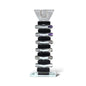 CANDELABRO DE CRISTAL PORTA VELA PIE NEGRO XY14-3