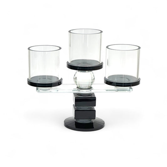 CANDELABRO DE CRISTAL COPA 3 BRAZOS XY33-1